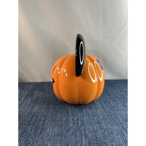 DISNEY Mickey Mouse Halloween Pumpkin Votive Candle Holder BOO MISSING TOP - Picture 2 of 10